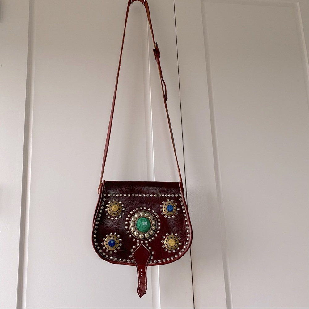 Moroccan leather bag